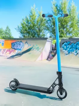 Самокат Grit Fluxx, 110 мм, Голубой
