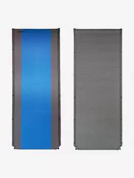 Самонадувающиеся коврик RELAX WIDE MAT, 195х90х10 см, серый/синий, Серый