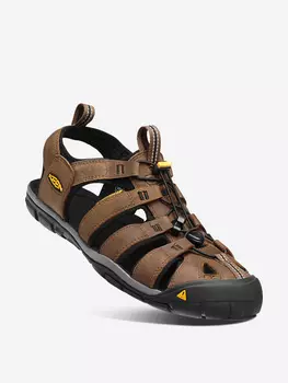 Сандалии мужские KEEN Clearwater CNX Leather M, Коричневый