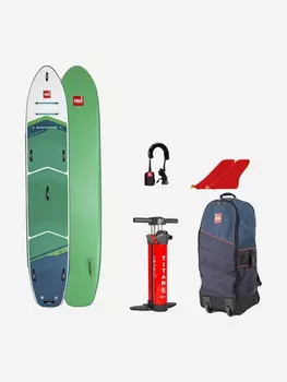 Сапборд Red Paddle 15'0"x34" Voyager Tandem 2024, надувной, двухслойный, 457x86x20 см, Зеленый