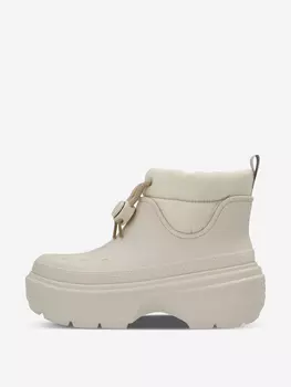 Сапоги утепленные женские Crocs Stomp Puff Boot, Белый