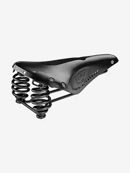 Седло кожаное Brooks Flyer Carved (B396HILA07202), Черный