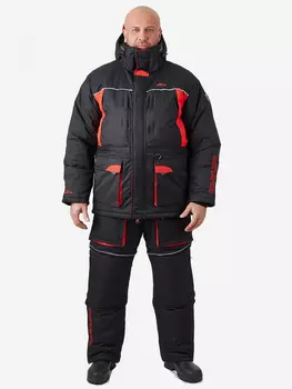 Селигер костюм для рыбалки GRAYLING, зимний -45, черно-красный, Черный