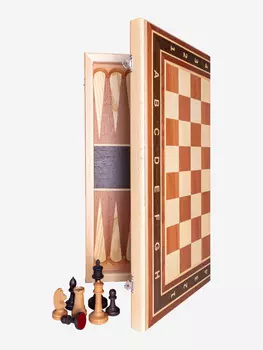 Шахматы 3 в 1 деревянные, Мультицвет