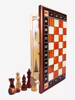 Шахматы 3 в 1 деревянные, Мультицвет