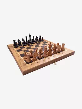 Шахматы деревянные с утяжелением, Коричневый