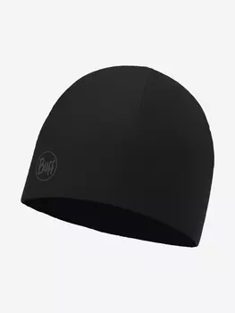 Шапка Buff Microfiber Reversible Hat Solid Black, Черный