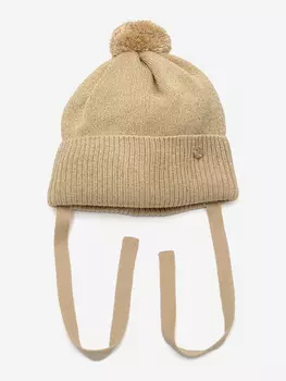 Шапка демисезонная для девочки ORSO BIANCO, Бежевый