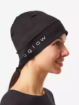 Шапка для бега UGLOW, черный серебристый, Черный