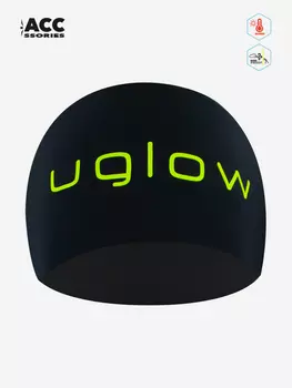 Шапка для бега UGLOW, черный желтый, Черный