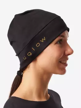 Шапка для бега UGLOW, черный золотой, Черный