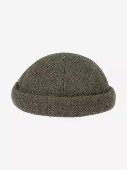 Шапка докер STETSON 8820502 DOCKER WOOL HERRINGBONE (серый), Серый