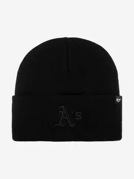 Шапка с отворотом 47 BRAND B-HYMKR18ACE Oakland Athletics MLB (черный), Черный