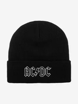 Шапка с отворотом AMERICAN NEEDLE 21019A-ACDC ACDC Cuffed Knit (черный), Черный