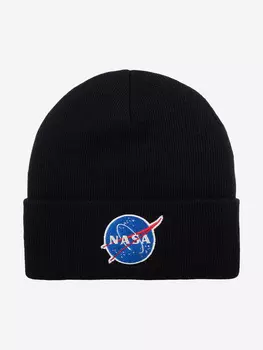 Шапка с отворотом AMERICAN NEEDLE 21019A-NASA NASA Cuffed Knit (черный), Черный