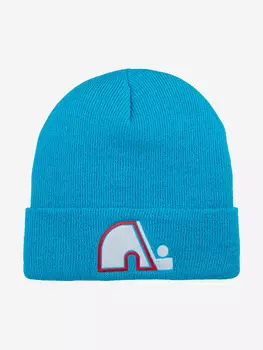 Шапка с отворотом AMERICAN NEEDLE 21019A-QND Quebec Nordiques Cuffed Knit NHL (синий), Синий