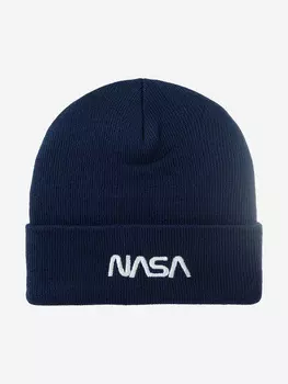 Шапка с отворотом AMERICAN NEEDLE 21019B-NASA NASA Cuffed Knit (синий), Синий