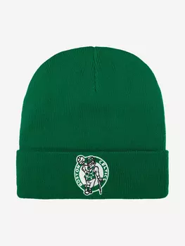 Шапка с отворотом MITCHELL NESS EU175-TEAMTALK-KEL Boston Celtics NBA (зеленый), Зеленый
