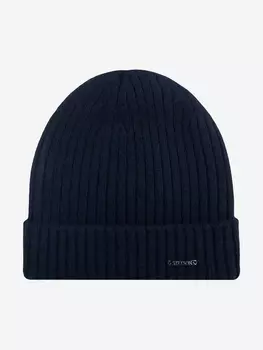 Шапка с отворотом STETSON 8599211 BEANIE CASHMERE (синий), Синий