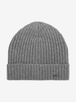 Шапка с отворотом STETSON 8599211 BEANIE CASHMERE (серый), Серый