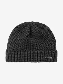 Шапка с отворотом STETSON 8599345 BEANIE MERINO (серый), Серый