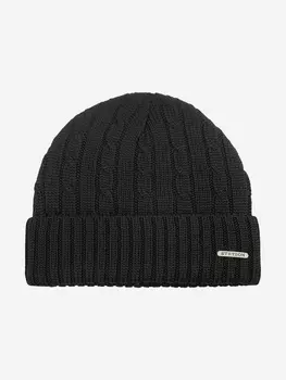 Шапка с отворотом STETSON 8699352 GEORGIA (черный), Черный