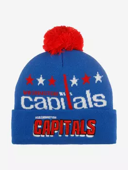Шапка с помпоном MITCHELL NESS KTPCDX22016-WCABLUE Washington Capitals NHL (синий), Синий