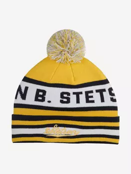 Шапка с помпоном STETSON 8599124 JOHN STETSON POMPOM (желтый), Желтый