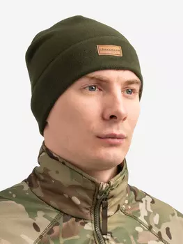 Шапка спортивная флисовая хаки Jgermann, Зеленый