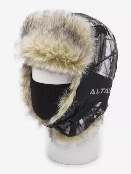 Шапка ушанка мужская зимняя Huntsman Альтаир на искусственном меху, Белый