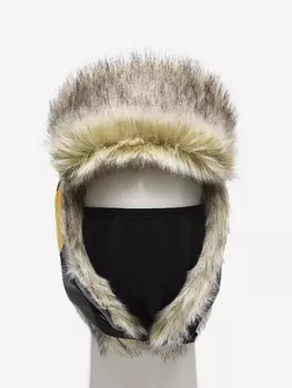 Шапка ушанка мужская зимняя меховая Huntsman Elbrus, Желтый