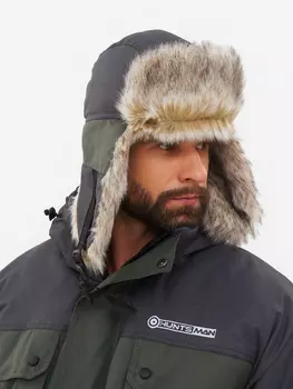 Шапка ушанка мужская зимняя меховая Huntsman Канада, Зеленый
