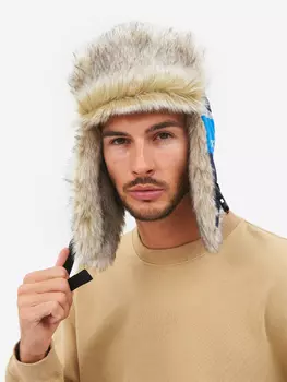 Шапка ушанка мужская зимняя меховая Huntsman Yakutia, Синий
