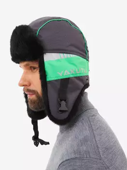 Шапка ушанка мужская зимняя меховая Huntsman Yakutia, Серый