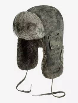 Шапка ушанка STETSON 9217101 BOMBER PIGSKIN RABBIT (серый), Серый