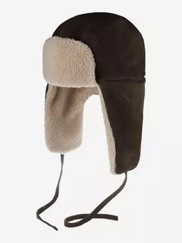 Шапка ушанка STETSON 9297302 BOMBER CAP CALF SPLIT (серый), Серый