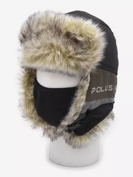 Шапка ушанка зимняя мужская Huntsman Полюс V-2 с маской, Зеленый