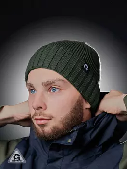 Шапка вязаная GreyRook, Зеленый