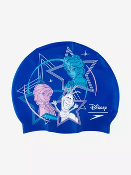 Шапочка для плавания детская Speedo Slogan, Голубой