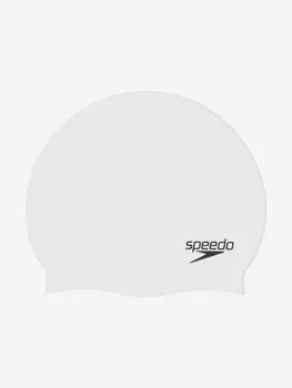 Шапочка для плавания Speedo Flat Silicone, Белый