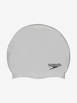 Шапочка для плавания Speedo Plain Flat, Серебряный