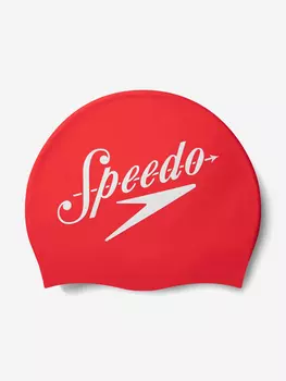 Шапочка для плавания Speedo Slogan, Красный