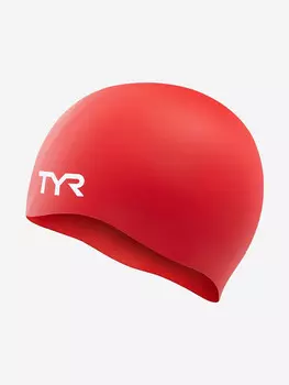 Шапочка для плавания TYR Wrinkle Free Silicone Cap, Красный