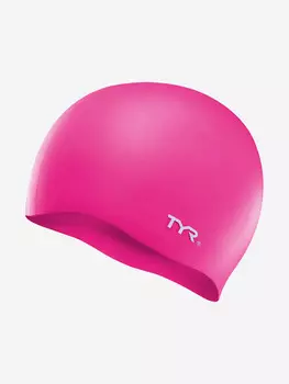 Шапочка для плавания TYR Wrinkle Free Silicone Cap, Розовый