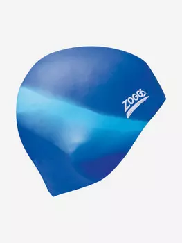 Шапочка для плавания взрослая Zoggs Multi Colour Silicone Cap, Синий