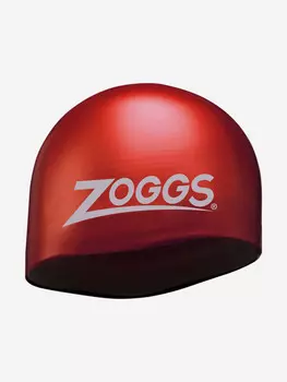 Шапочка для плавания взрослая Zoggs OWS Silicone Cap, Красный