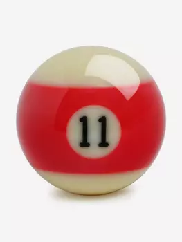 Шар бильярдный d=57,2 мм Pool Standart №11, Красный