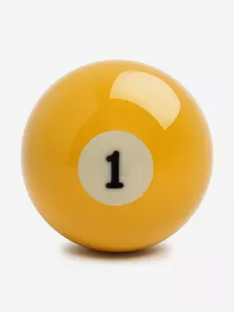 Шар бильярдный d=57,2 мм Pool Standart №01, Желтый