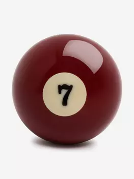 Шар бильярдный d=57,2 мм Pool Standart №07, Красный