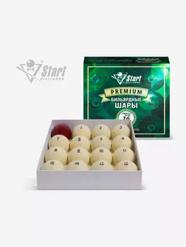 Шары для бильярда Start Billiards Premium РП 60 мм, Белый